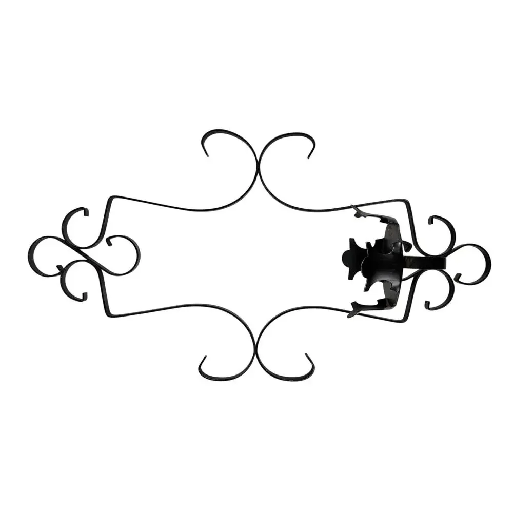 Gothic Spanish Revival Wrought Iron Wall Sconce Candle Holder 9” x 16.5”